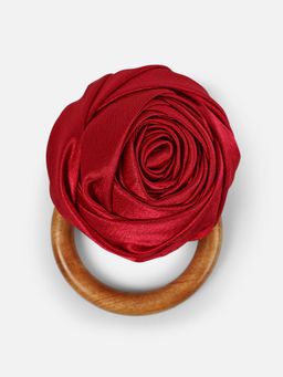 Home Couture Collective - Roselle - Handmade Red Napkin Ring