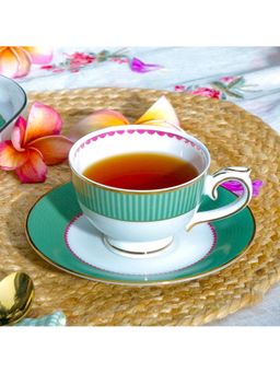 ICHKAN - Mayura 12 Pcs Tea Cup & Saucer