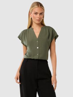Forever New - Green Venus Solid Top