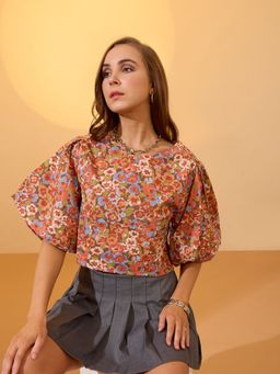 Globus - Women Multi-Color Floral Print Top