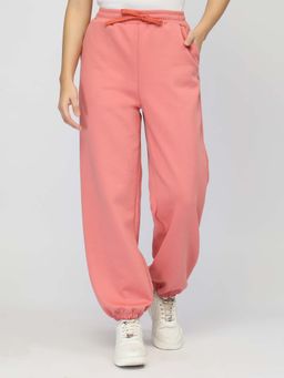 Zelena - Anaya Cotton-Poly Maternity Joggerss - Coral