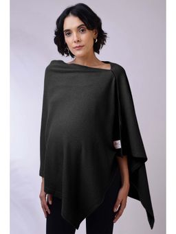 Zelena - Nursing Cover - Premium Breathable Feeding Poncho for Mothers - Black