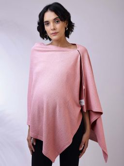 Zelena - Nursing Cover - Premium Breathable Feeding Poncho - Pink