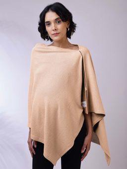 Zelena - Nursing Cover - Premium Breathable Feeding Poncho - Cream
