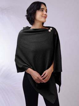 Zelena - Nursing Cover - Premium Breathable Breastfeeding Poncho - Black