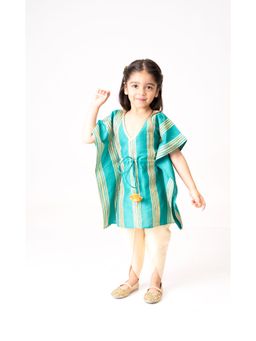 Tiny Pants - Green Kaftan With Tulip Pants (Set of 2)