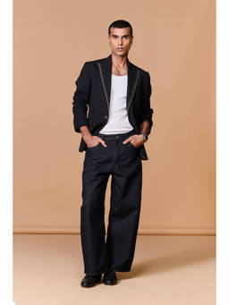 S&N by Shantnu Nikhil - Black Rivet Blazer