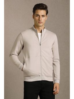 Louis Philippe - Men Casual Grey Solid Jacket