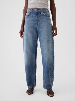 GAP - Womens Mid Waist Loose Mom Jeans