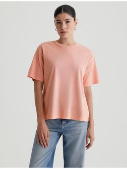 Twenty Dresses by Nykaa Fashion - Peach Solid Oversized T-Shirt