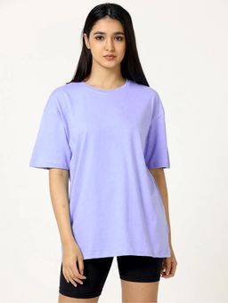 Twenty Dresses by Nykaa Fashion - Blue Solid Oversized T-Shirt