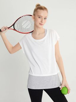 LC WAIKIKI - Crew Neck Short Sleeve Athlete Activewear T-Shirt White