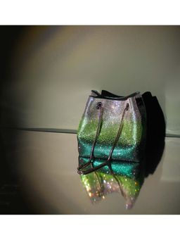 BE CHIC - Women Multi Colour Glory Crystal Potli
