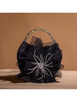 BE CHIC - Women Floret Black Potli