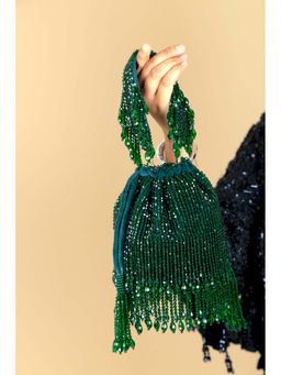 Adora By Ankita - Green Cristal Flapper Potlis