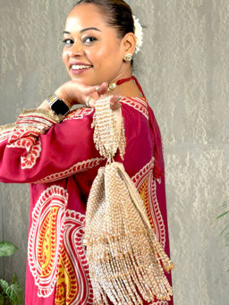 Adora By Ankita - Long Gold Cristal Flapper Potlis