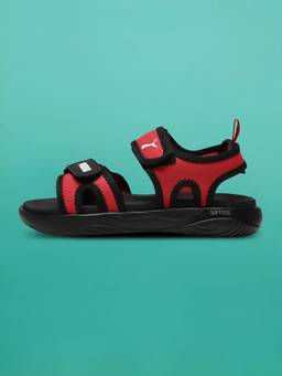 Puma - Red Softride Youth Backstrap Sandals