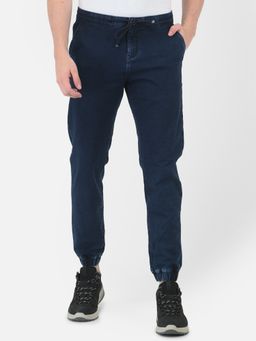 CRIMSOUNE CLUB - Men Navy Blue Solid Joggers