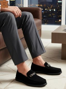 Carlton London - Men Black Loafers
