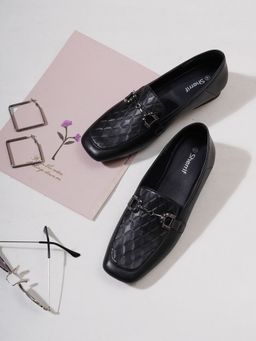 Sherrif Shoes - Women Black Formal Loafers