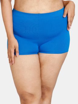 Zivame - Medium Rise Full Coverage Boyshort Panty Princess Blue