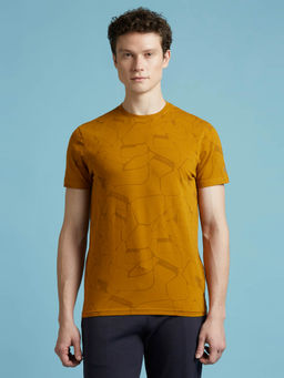 Pepe Jeans - Yellow Abstract Print Short Sleeved T-Shirt