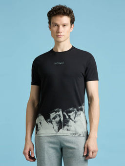 Pepe Jeans - Black Abstract Print Short Sleeved T-Shirt
