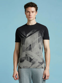 Pepe Jeans - Black Abstract Print Short Sleeved T-Shirt