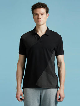 Pepe Jeans - Black Abstract Print Short Sleeved Polo