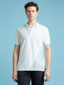 Pepe Jeans - White Abstract Print Short Sleeved Polo