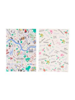 Accessorize London - London Print Notebooks (Pack of 2)
