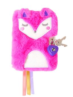 Accessorize London - Fox Faux Fur Lockable Journal