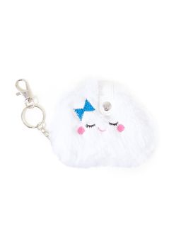 Accessorize London - Cloud Faux Fur Keyring Notebook
