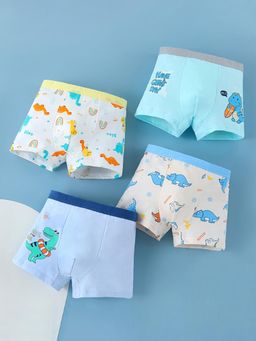 Hopscotch - Dinosaur Print Underwears - Pack Of 4