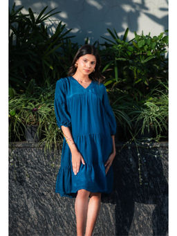 RANGREZA ETHNIC - Blue Sapphire Dress