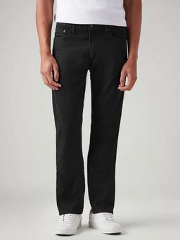 Levi's - Men's 513 Black Slim Straight Fit Mid Rise Jeans