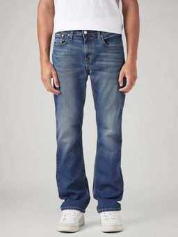 Levi's - Men's 527 Blue Bootcut Fit Mid Rise Jeans