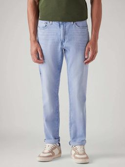 Levi's - Men's 541 Light-Blue Athletic Tapered Fit Mid Rise Jeans