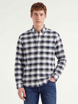 United Colors of Benetton - Regular Fit Button Down Collar Check Shirt