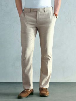 Arrow - Men's Slim Fit Checked Trousers