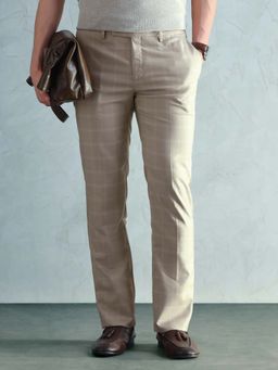 Arrow - Men's Checked Twill Trousers