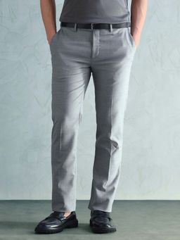 Arrow - Men's Slim Fit Checked Trousers