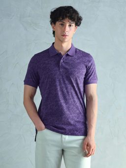 Arrow Sports - Men's Floral Printed Regular Fit Polo T-Shirt
