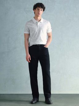 Arrow Sports - Men's Floral Printed Regular Fit Polo T-Shirt