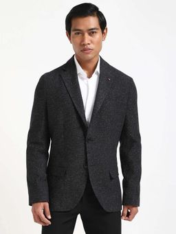 Tommy Hilfiger - Textured Regular Fit Polyester Single Breasted Blazer