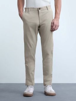 Flying Machine - Men's Slim Regular Fit Twill Trousers