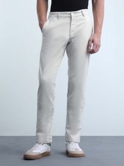 Flying Machine - Men's Slim Regular Fit Twill Trousers