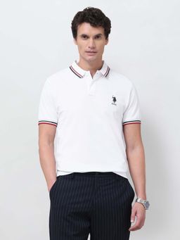 U.S. POLO ASSN. - Men's Solid Regular Fit Polo T-Shirt