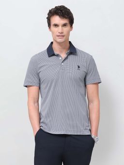 U.S. POLO ASSN. - Men's Houndstooth Slim Fit Polo T-Shirt