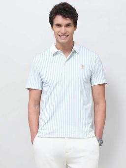 U.S. POLO ASSN. - Men's Vertical Striped Slim Fit Polo T-Shirt